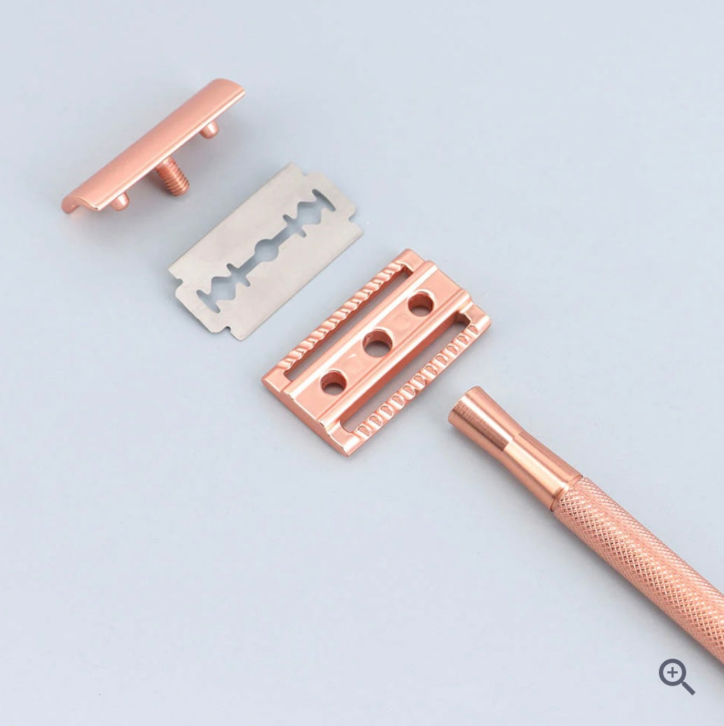🪮 Rose Gold Safety Razor