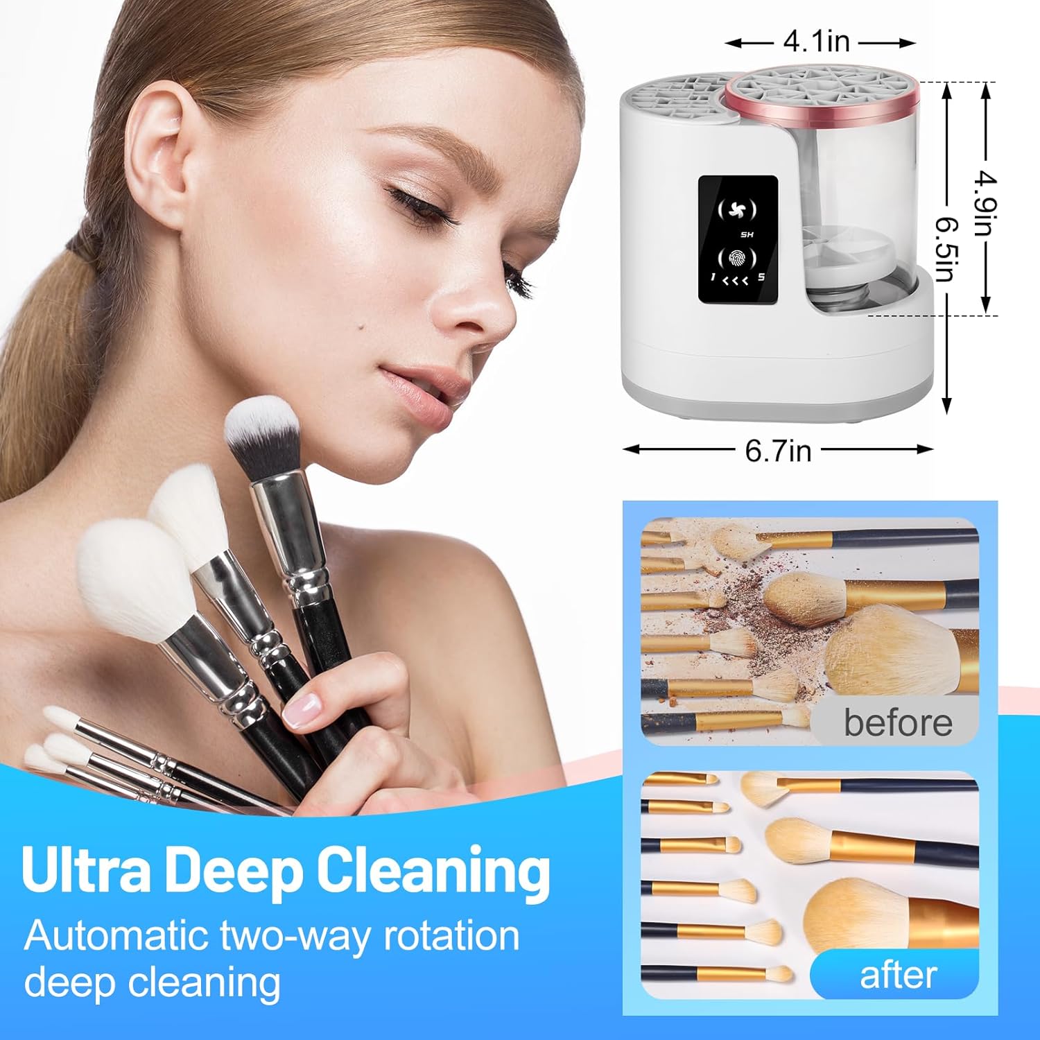 🧼 Electric Makeup Brush Cleaner