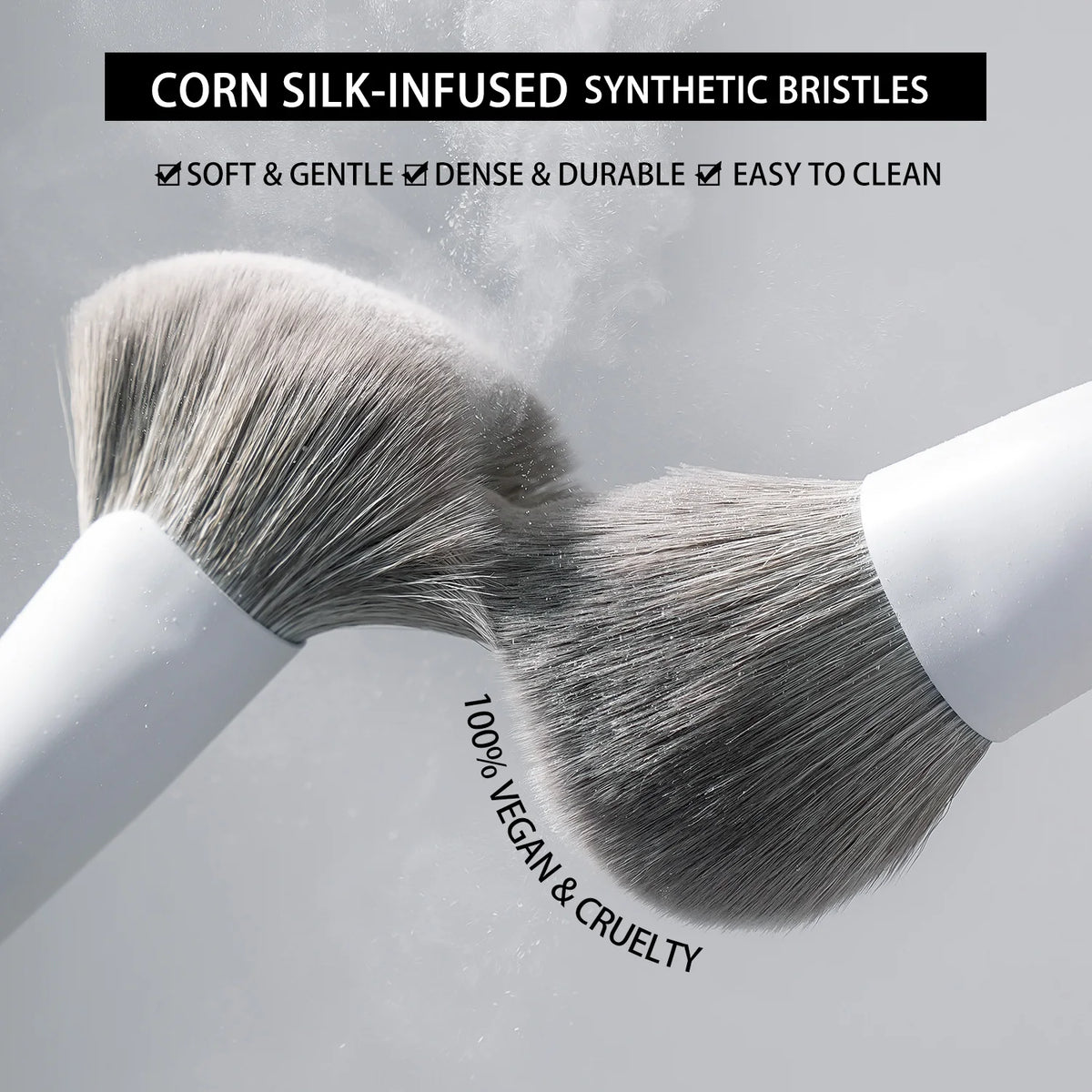 12-Piece Vegan Luxury Makeup Brushes Set