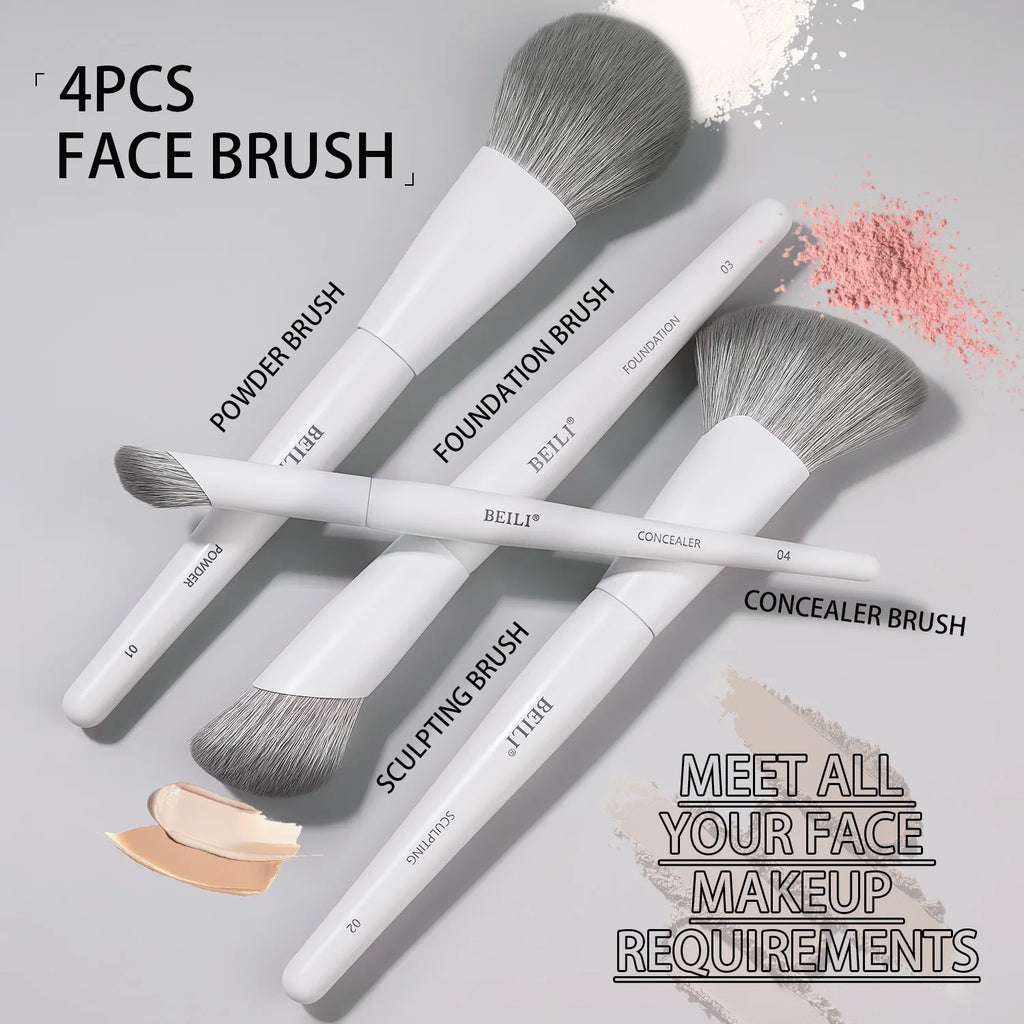 12-Piece Vegan Luxury Makeup Brushes Set