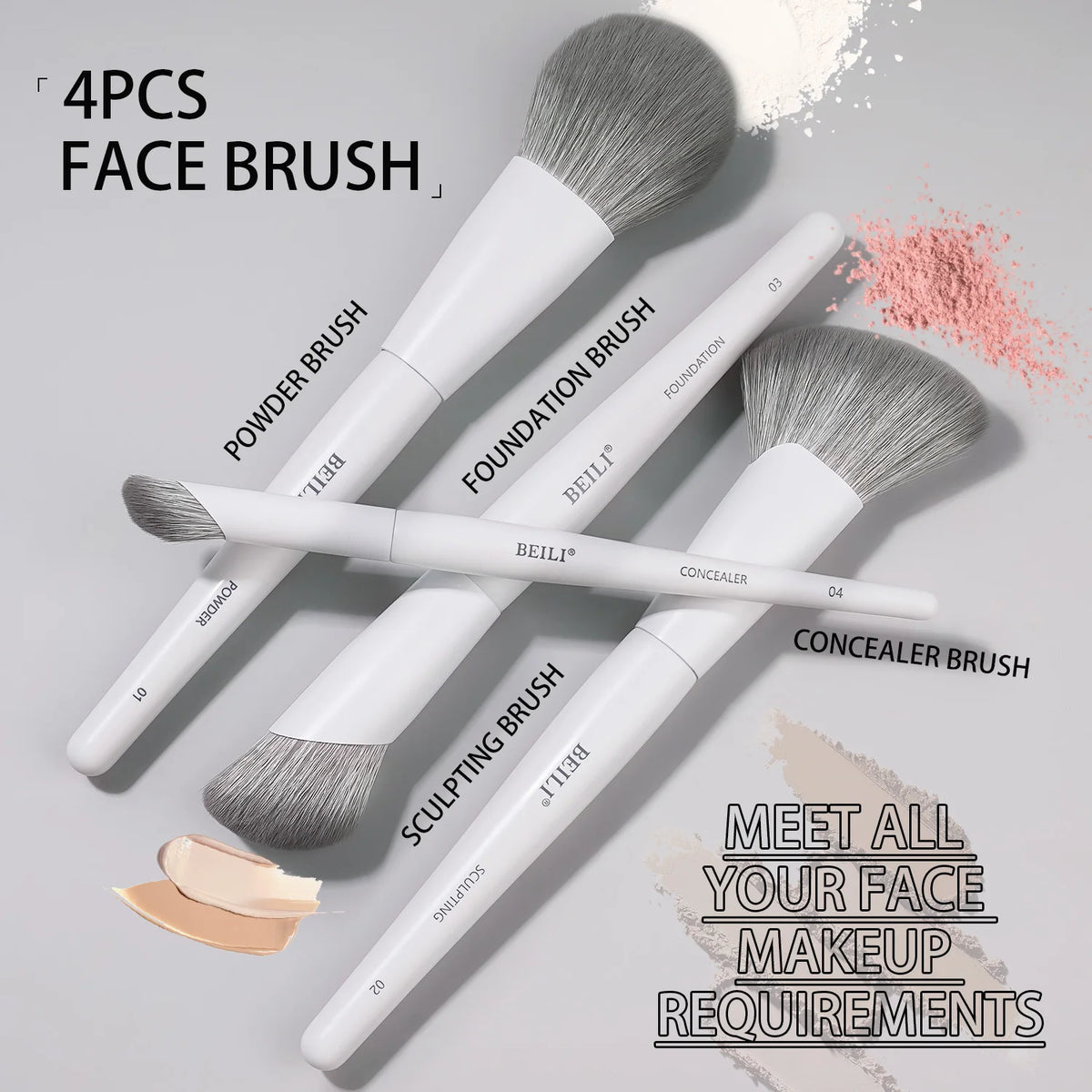 12-Piece Vegan Luxury Makeup Brushes Set