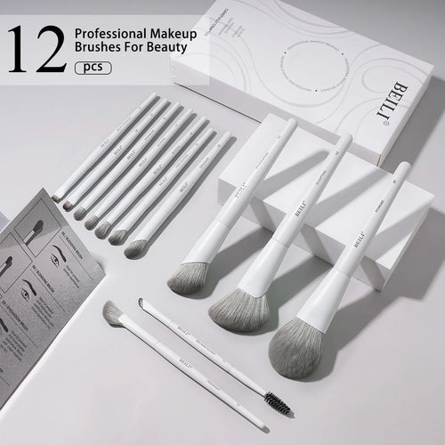 12-Piece Vegan Luxury Makeup Brushes Set