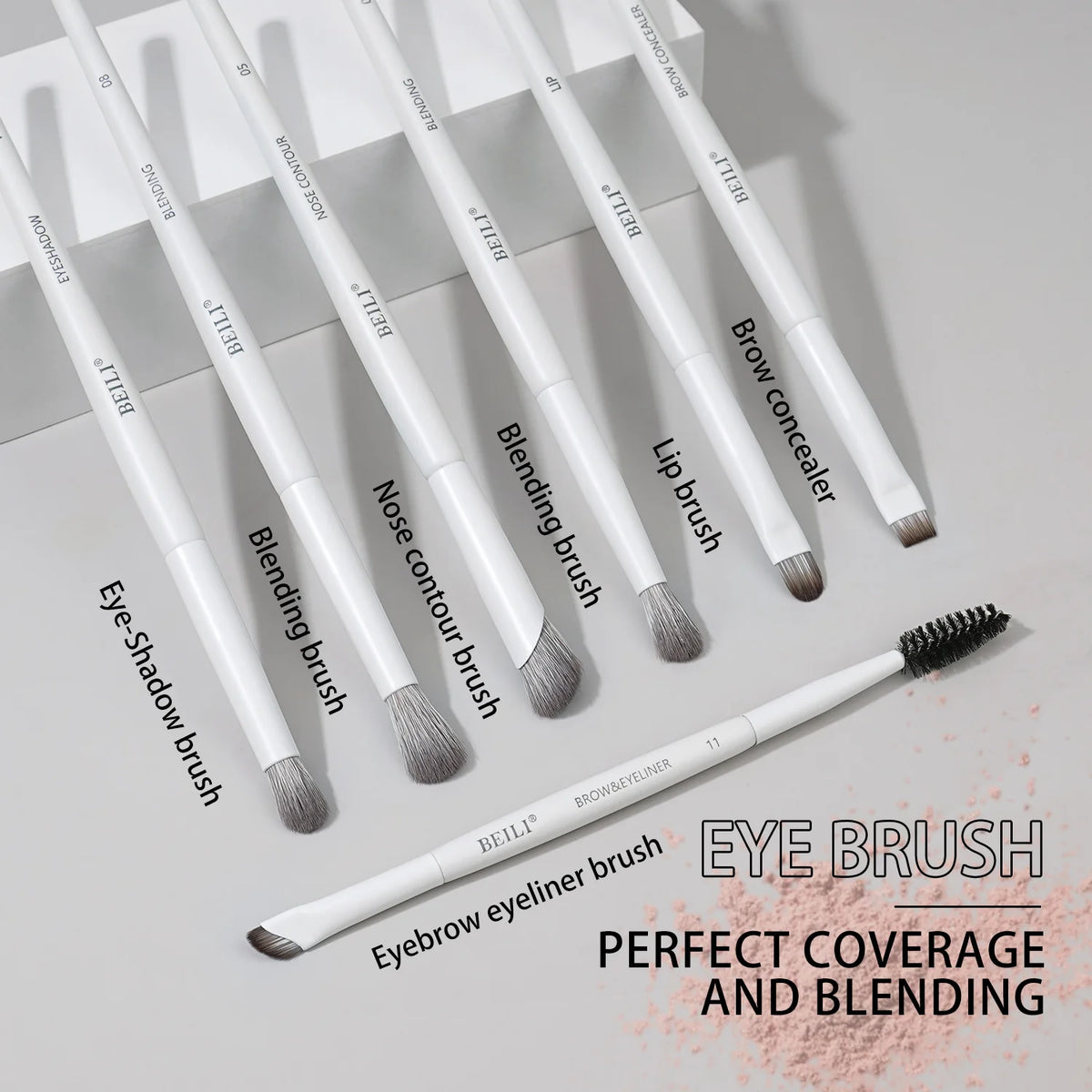 12-Piece Vegan Luxury Makeup Brushes Set