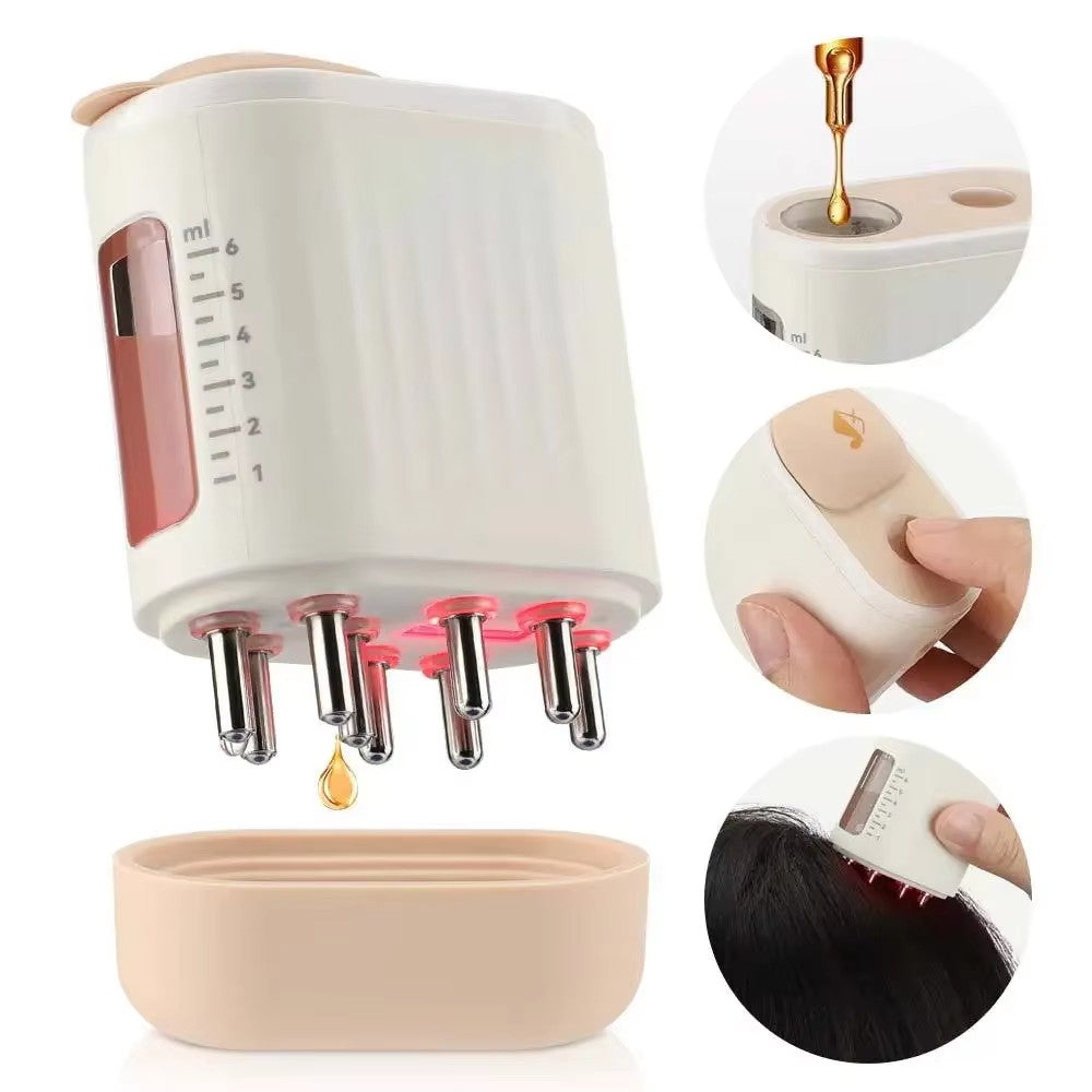 💇 2-In-1 Electric Hair Oil Applicator & Scalp Massager
