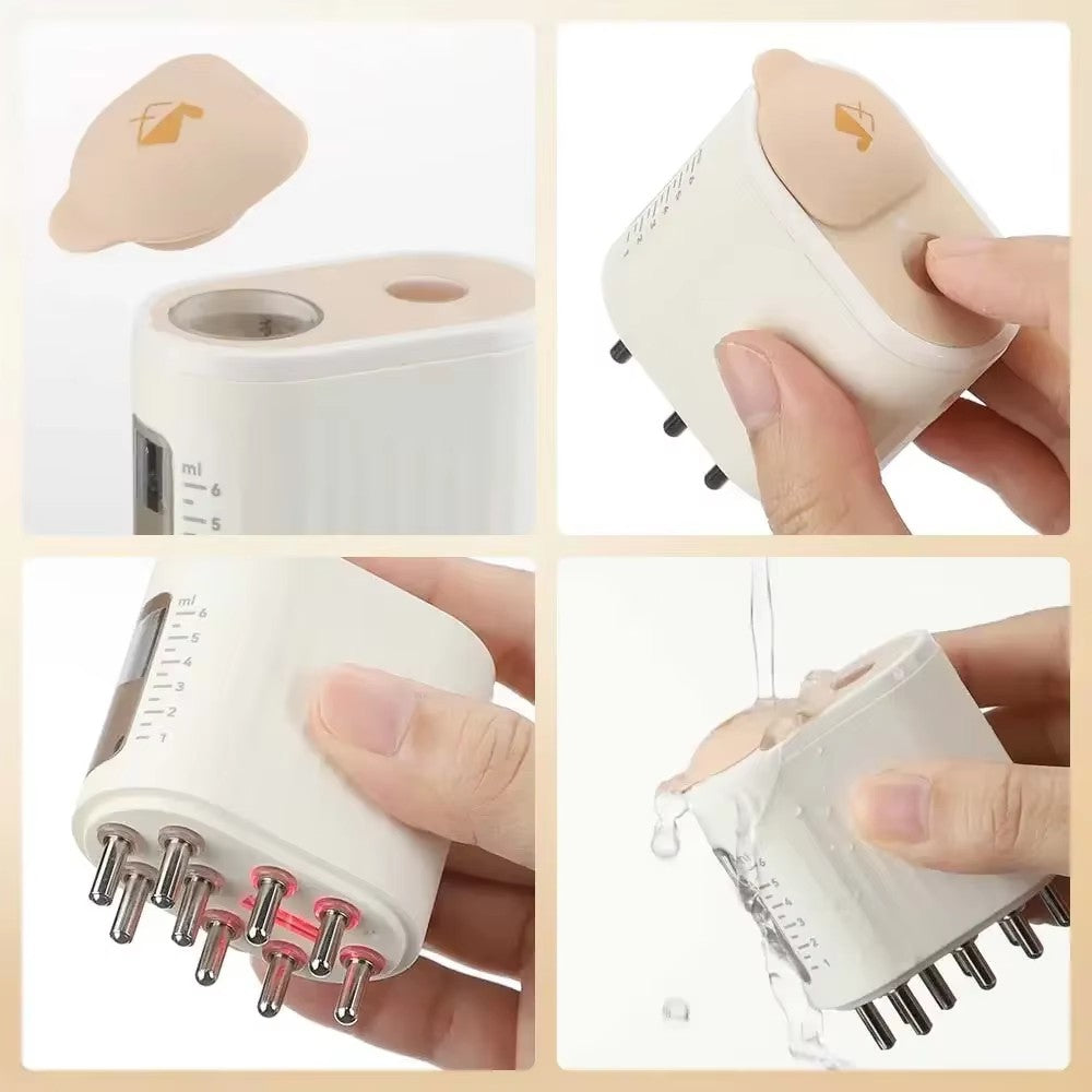 💇 2-In-1 Electric Hair Oil Applicator & Scalp Massager